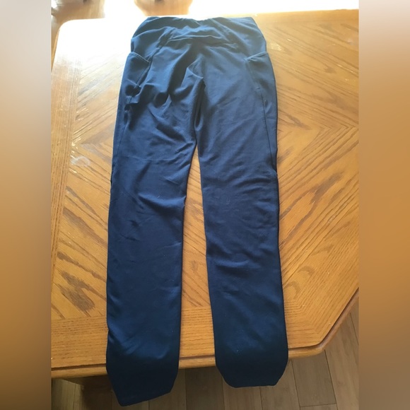 GYMSHARK Drop-in Pocket Tights Navy - Picture 8 of 8